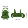 PATIKIL Headlamp Flashlight Holder, 4 Pcs Silicone Soft High Elastic Hands-Free Head Lamp Stand Replacement for Flashlight Outside Camping Riding, Green view 2