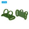 PATIKIL Headlamp Flashlight Holder, 4 Pcs Silicone Soft High Elastic Hands-Free Head Lamp Stand Replacement for Flashlight Outside Camping Riding, Green view 3