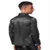 dPois Men Long Sleeve Shiny Sequin Shirts Latin Jazz Dancewear Stage Performance Costume Fancy Shirt Top Black Medium view 4