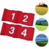 jojofuny 4Pcs Numbered Golf Flags for Putting Green Training Lightweight Wear-Resistant Nylon Pin Flags Golf Targeting Flags for Yard Practice and Accuracy Improvement view 4