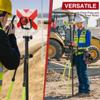 MUTOOP Pole Bipod for Surveying Equipment - Adjustable Aluminum Bipod for GPS Rover Prism Poles Total Station with Thumb Release and Carry Bag(Green) view 4