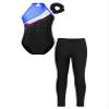 ranrann Kids Girls Shiny Ballet Dance Outfits Sleeveless Gymnastic Leotard with Shorts and Hair Band Tracksuit Unitards Blue&Black 12 Years view 1