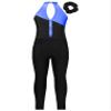 ranrann Kids Girls Shiny Ballet Dance Outfits Sleeveless Gymnastic Leotard with Shorts and Hair Band Tracksuit Unitards Blue&Black 12 Years view 4