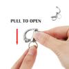 Shackle Quick Release Clip Stainless Steel Marine 316 Snap Shackle 2PCS Sailboat Rigging Shackle Mini Carabiner-35mm view 4