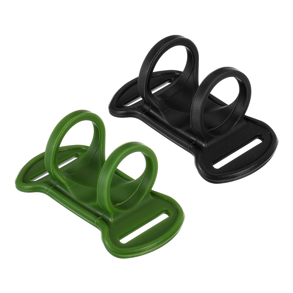 PATIKIL Headlamp Flashlight Holder Set, 2 Pcs Silicone Soft High Elastic Hands-Free Head Lamp Stand Replacement for Outside Camping Riding, Multicolor
