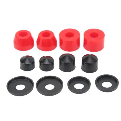 Skateboard Truck Bushings Set, PU Damping 90a Skateboard Replacement Bushings Skateboards Shock Kit Longboard Pivot Cups for 4 Wheel Skateboard(Red)