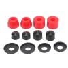 Skateboard Truck Bushings Set, PU Damping 90a Skateboard Replacement Bushings Skateboards Shock Kit Longboard Pivot Cups for 4 Wheel Skateboard(Red) view 1