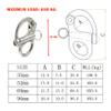 Snap Shackle Boat Quick Release Clip Stainless Steel 316 Snap Shackle 2PCS Mini Carabiner-69mm view 4