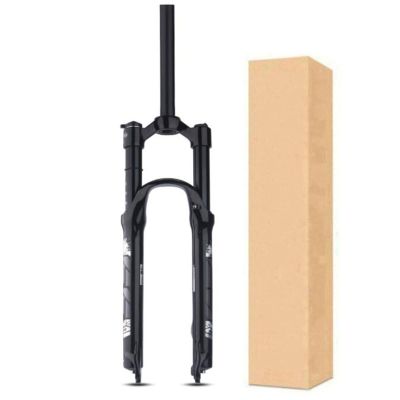 ZECHAO 1-1/8" Mountain Bike Suspension Forks,Stroke 120mm Air Fork 26/27.5/29in Disc Brake 9 * 100mm Magnesium Alloy Bike Fork Outdoor (Color : Black-Manual Lock, Size : 27.5inch)