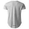 Athlemon Mens Long Shirts for Men Extra Long T Shirts Mens t-Shirts Longline Hipster Reflective Line Scallop Tees view 2
