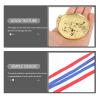 BESPORTBLE 5pcs Race Medals Lanyard for Sports Events School Competitions and Awards Medals for Celebrating Achievement and Excellence view 4
