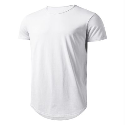 Athlemon Mens Long Shirts for Men Extra Long T Shirts Mens t-Shirts Longline Hipster Reflective Line Scallop Tees