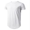 Athlemon Mens Long Shirts for Men Extra Long T Shirts Mens t-Shirts Longline Hipster Reflective Line Scallop Tees view 1