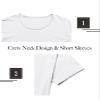 Athlemon Mens Long Shirts for Men Extra Long T Shirts Mens t-Shirts Longline Hipster Reflective Line Scallop Tees view 3