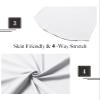 Athlemon Mens Long Shirts for Men Extra Long T Shirts Mens t-Shirts Longline Hipster Reflective Line Scallop Tees view 4