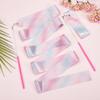 CREATCABIN 2Pcs Polycotton Dance Ribbons Sparkling Gymnastic Ribbons Rhythmic Gymnastic Streamers Pink Twirling Ribbons with Wand for Talent Shows Artistic Dancing Circus Carnival Baton Stick 76.7Inch view 3