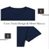 Athlemon Mens Long Shirts for Men Extra Long T Shirts Mens t-Shirts Longline Hipster Reflective Line Scallop Tees view 3