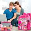 CCJPX 3Pcs Clear Backpack for Girls, School Transparent Bookbag for Women, Cute Heavy Duty See Through Backpacks for Teens Elementary (Rose) view 2