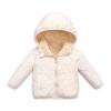 Baby Girls Boys' Winter Fleece Jackets With Hooded Toddler Cotton Dress Warm Lined Coat Outer (White, 12-18 Months) view 1