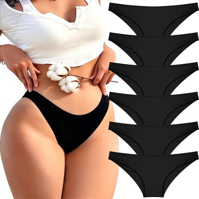 FINETOO Cotton Underwear for Women Sexy Cheeky Bikini Panties Lingerie