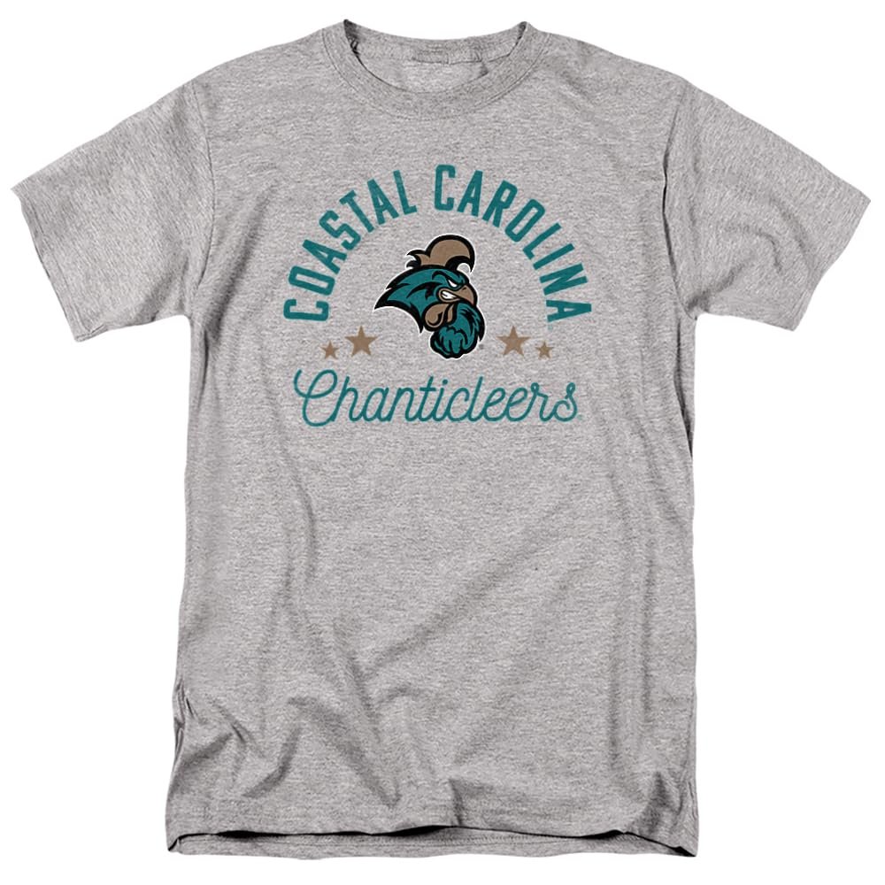 Coastal Carolina University Official Chanticleers Unisex Adult T Shirt,Athletic Heather, 3X-Large
