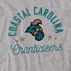 Coastal Carolina University Official Chanticleers Unisex Adult T Shirt,Athletic Heather, 3X-Large view 2