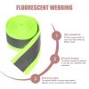 iplusmile 1roll High Visibility Reflective Tape Meters Sew Safety Strips for Clothing Vests Backpacks and Emergency Use Bright Fluorescent view 4