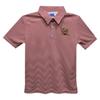 Vive La Fete University of Maryland Polo Shirts for Boys 100% Polyester - Embroidered Stripes Short Sleeve Polo Boys Shirt Red Stripes Short Sleeve Polo Boys Shirt view 1