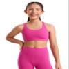 CRZ YOGA Girls Butterluxe Cross Back Sports Bra Hibiscus Purple X-Large view 1