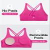 CRZ YOGA Girls Butterluxe Cross Back Sports Bra Hibiscus Purple X-Large view 3