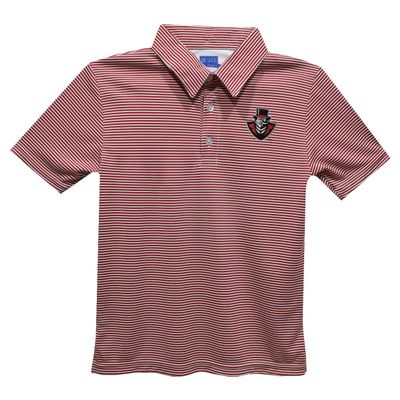 Vive La Fete Austin Peay State University Polo Shirts for Boys 100% Polyester - Embroidered Stripes Short Sleeve Polo Boys Shirt Red Stripes Short Sleeve Polo Boys Shirt
