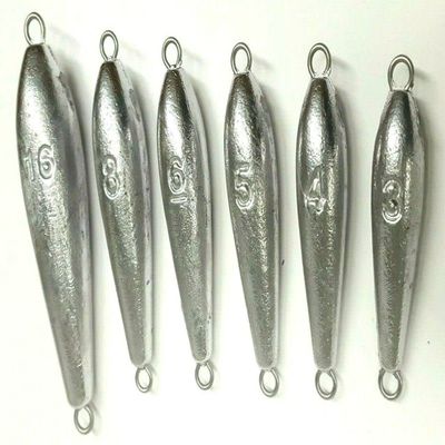 10 Straight Inline Trolling Torpedo Sinker Fishing Weight Lures -Choose Size (16oz)