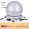 Exercise Ball Chair with Resistance Band Stability Base Ring, Balance Ball Posture Chair for Yoga, Fitness, Pilates, Pregnancy and Physical Therapy ( Color : Grey , Size : 65cm (Height 160-165cm) ) view 3