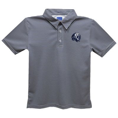 University of Arkansas at Fort Smith Polo Shirts for Boys 100% Polyester - Embroidered Stripes Short Sleeve Polo Boys Shirt Navy Stripes Short Sleeve Polo Boys Shirt