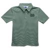 Vive La Fete Marshall University Polo Shirts for Boys 100% Polyester - Embroidered Stripes Short Sleeve Polo Boys Shirt Green Stripes Short Sleeve Polo Boys Shirt view 1