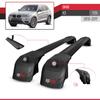 acpar Compatible with BMW X3 (F25) 2011-2017 ACE-2 Car Roof Rack Cross Bar Black Aluminium 2 Bars view 3