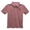 Vive La Fete Bradley University Polo Shirts for Boys 100% Polyester - Embroidered Stripes Short Sleeve Polo Boys Shirt Red Stripes Short Sleeve Polo Boys Shirt view 1