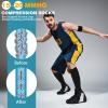 Hillban 2 Pair Plus Size Calf Zipper Compression Socks 15 to 20 Mmhg Open Toe Compression Stockings for Overweight Women Men(3 XL,Nude) view 3