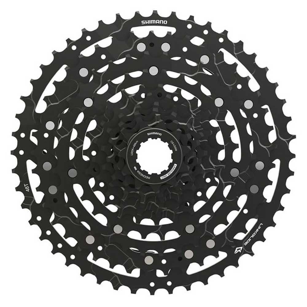 Shimano 10v 11-48 CS-LG300 Cassettes and Pinions for Bicycles, Adults, Unisex, Multicoloured, One Size