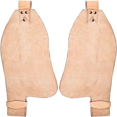 Horse Western Adult Tooled Leather Replacement Saddle Fender Pair Set for Roping Trail Barrel Pleasure Saddles with Belvin Buckles LF-002