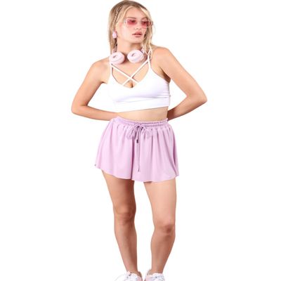 9teen Boutique Flowy Athletic Shorts for Women Gym Yoga Workout Running Tennis Butterfly Skirts Biker Cute Spandex Clothes Casual Summer Lilac