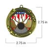 All Quality Bowling Swirling Stars Design Medals - 1st, 2nd, 3rd Place - 30 Piece Set (10 Pack) view 4