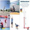 Vertical Jump Training Equipment with Reset Pole & Casters, Adjustable Height High Jump Tester, Floor Standing Volleyball Trainers for Gym Schools Home, Adult Student Kids ( Size : 1.7-3.6m(5.5-11.8ft view 2