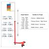 Vertical Jump Training Equipment with Reset Pole & Casters, Adjustable Height High Jump Tester, Floor Standing Volleyball Trainers for Gym Schools Home, Adult Student Kids ( Size : 1.7-3.6m(5.5-11.8ft view 3