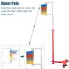 Vertical Jump Training Equipment with Reset Pole & Casters, Adjustable Height High Jump Tester, Floor Standing Volleyball Trainers for Gym Schools Home, Adult Student Kids ( Size : 1.7-3.6m(5.5-11.8ft view 4