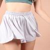 9teen Boutique Flowy Athletic Shorts for Women Gym Yoga Workout Running Tennis Butterfly Skirts Biker Cute Spandex Clothes Casual Summer Light Grey view 3