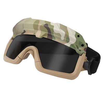 Outdoor Sports Tactical Shooting Goggles Airsoft Paintball Hunting Gear Fast Helmet Wing Rail Clip Buckle Mount