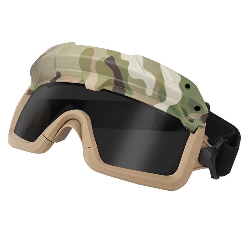 Outdoor Sports Tactical Shooting Goggles Airsoft Paintball Hunting Gear Fast Helmet Wing Rail Clip Buckle Mount