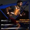 Led Light Up Running Vest Reflective Vest for runners night walking, Rechargeable LED Reflective Running Vest High Visibility with Adjustable Waist/Shoulde, Reflective Armband for Women Men (Orange) view 2