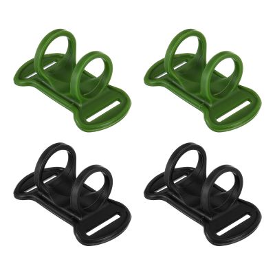PATIKIL Headlamp Flashlight Holder Set, 4 Pcs Silicone Soft High Elastic Hands-Free Head Lamp Stand Replacement for Outside Camping Riding, Multicolor